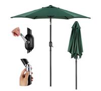 VonHaus 2M Dark Green Steel Garden Parasol VonHaus Dark Green