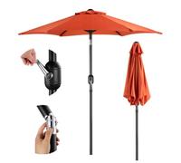 Burnt Orange 2m Steel Garden Parasol