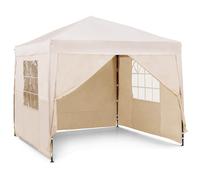 Vonhaus Pop Up Gazebo 2.5m x 2.5m, Garden Marquee Shelter Canopy with Sides Grey
