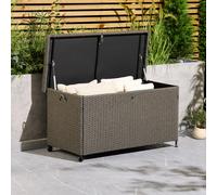 VonHaus Rattan Effect with Lockable Lid Garden Cushion Storage Box in Grey | Size: 1 Pack VonHaus Grey 1 Pack
