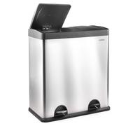 VonHaus Recycling Pedal Bin with Double Compartments