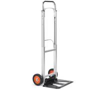 VonHaus Sack Truck Folding Hand Trolley - Industrial Aluminium 90kg Folding Sack Barrow for Convenient Lifting & Moving at Home, Office & Outdoors
