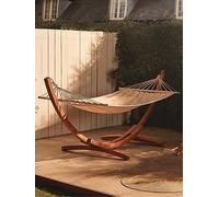 Vonhaus Santorini 1 Person Hammock With Frame Cream