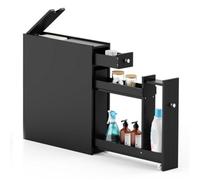 Shrewsbury Black Slim Bathroom Storage Unit