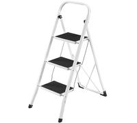 VonHaus Step Ladder - Premium Quality Folding Step Ladder for DIY and Gardening - Durable Steel Ladder - Easy to Store Ladders, 150KG Max Capacity
