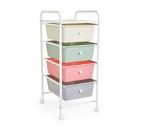 4 Drawer Pastel Storage Trolley