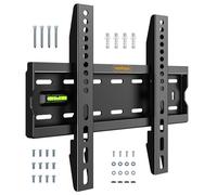 VonHaus TV Wall Bracket for 15-50" Screens, Ultra-Slim TV Bracket with Spirit Level, Flat to Wall Mount, 40kg Capacity, Max VESA: 300x200m