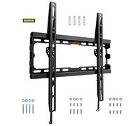 VonHaus Suitable for 32-75" Screens, Flat to Wall TV Bracket in Black VonHaus Black