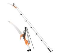 VonHaus Telescopic Tree Pruner & Lopper 2 in 1 - Long Reach 5.3m Cutter, Retractable & Extendable Pole Saw for Branches - Lightweight Aluminium Pole, Steel Blade - Blade Cover Included