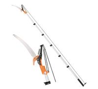 Vonhaus Telescopic Tree Pruner & Lopper 5.3M, Long Reach Cutter, Extendable Pole Saw For Branches, Blade Cover Included