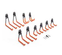 Vonhaus Tool Hooks For Shed - Wall Mounted Garage Hooks For Hanging Diy Tools - Heavy Duty Tool Hooks (10 Hooks In 5 Sizes)