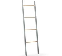 VonHaus Towel Ladder - Grey Blanket Ladder with Solid Rubberwood Rungs - Decorative Hanger for Towels, Clothes, Blankets & Throws - Rack for Bathroom, Living Room & Bedroom - Shrewsbury