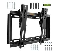VonHaus 17-37.5" Tilt TV Wall Mount Bracket with Built-In Spirit Level for LED, LCD, 3D, Curved, OLED, Plasma, Flat Screen Televisions - Super St