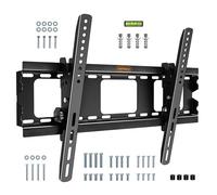 VonHaus TV Wall Bracket for 32-75" Screens, TV Bracket with Spirit Level, Flat to Wall Mount with Tilt, 75kg Capacity, Max VESA: 600x400mm