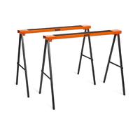 VonHaus Twin Pack Saw Horses in Black VonHaus Black