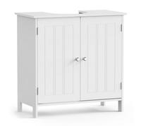 VonHaus Holbrook Freestanding Under Sink Bathroom Cabinet in White VonHaus White