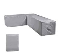 VonHaus Waterproof Garden L-Shape Sofa Cover - Large Premium Heavy Duty, Breathable 420D Oxford Fabric Protection for Garden Sofas (H75 x W298/222 x D76cm)