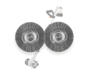 VonHaus Weed Remover Replacement Nylon Wheel Brushes Pack of 2 - Spare Attachment for The VonHaus 20V Cordless Weed Cleaner/Sweeper Machine