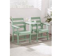 Vonhaus Westport Jack & Jill Seat- Green One Colour