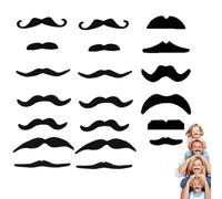 VONJUMA 20 Pieces Fake Mustaches Mustache Stick Fake Beard Costume Fake Mustache Beard for 80s Beard Costume