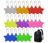 VONJUMA Safety Reflector Pendant School Bag Luminous Children's Reflectors Safety Pendant as Party Bag Gift Suitable for Doll Seats Backpack Handbag Jackets Bicycle Pack of 24