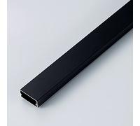VonkPeter Square Box Cable Trunking,Aluminum Alloy Trunking,Self-Adhesive Cable Hider,Decor Wire Hider,Electrical Cable Management，1m Long,Cable Management For Home Office（9 Colors）, Black, 20x10mm