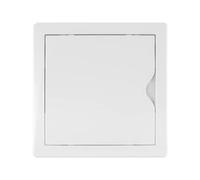 VONLIS Inspection Flap 100 x 100 mm Inspection Door 10 x 10 cm Plastic Drywall Plasterboard Maintenance Flap White Suitable for Wet Rooms Flush-Mounted Flap