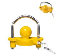 VonLux Trailer Hitch Lock for 1-7/8" 2-5/16" 2" Couplings with 2 Keys, Tow Ball Hitch Lock Adjustable Universal Coupler Lock with 10 Locking Positions for Caravans Trailers