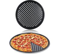 Vonluxin 2 Pack BOV800PC13 13-Inch Pizza Crisper Pan for Breville BOV800XL Smart Oven, Nonstick Pizza Pan for Oven, Carbon Steel Pizza Tray with Holes, Dishwasher Safe