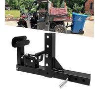 VONLX Adjustable Trash Can Transporter Hitch with Adaper Garbage Can Hauler Towing Hitch Carrier with 2'' Hitch Receiver Fits Most Models of Trailers,Trucks,Cars,Golf Carts,ATVs