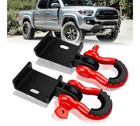 VONLX Front Demon Tow Hook Bracket, Front Tow Hooks Mounting Bracket with 3/4" Shackles Fit for Toyota Tacoma 2009-2023