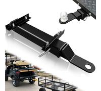 VONLX Golf Cart Trailer Hitch with 2" Receiver Golf Cart Rear Seat Rear Hitch for Step on Back Compatible with Footrest-Club Car, EZGO, Yamaha