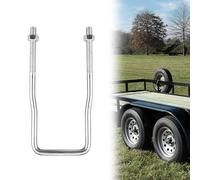 VONLX U-Bolt Spare Tire Carrier Bracket Side Mount 4/5 Lug for Boat Trailer | 1 Pack, Zinc-Plated Anti-Corrosion, Side Frame Mount, Fits 4 & 5 Lug Wheels, For Ski, Fishing & Sailboat Trailers