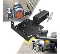 VONLX Universal Winch Mount with 2" Receiver, Fits ATVs, UTVs & Lawn Equipment, Black Powder Coated Steel, 1,300 to 16,500 lbs Pull Force