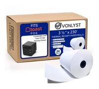 Vonlyst Thermal Printer Paper Roll for Toast TP200 Receipt Printer Point of Sale (24 rolls)