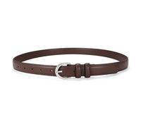 VONMELLI Women's Leather Belt For Jeans Dresses Adjustable Vintage Waist Belts For Women Fashion Leather Belt Classic Ladies Belts With Single Prong Buckle O-coffee L