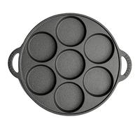 VONOTO Cast Iron Biscuit Pan, Cast Iron Mini Cake Pan Cookware, 11" Pre-seasoned (7 Cups)