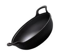 VONOTO Cast Iron Wok with Handles, Use in the Oven, on the Stove, on the Grill, or Over a Campfire (9 inch)