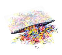Vonsera Colorful Hair Elastic Bands, 1500Pcs Small Rubber Ties Mini Hair Elastics Braiding Ponytail Holder Rainbow Loom for Women Toddler Kids Girls Tie Dye Wedding Office Supplies