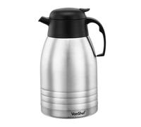 VonShef Thermal Hot Drinks Flask Jug, 2L Tea & Coffee Dispenser, Vacuum Insulated Double Walled Stainless Steel Carafe Flasks with Stay Cool Handle, Tea Urn for Hot & Cold Drinks
