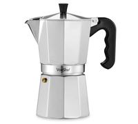 VonShef 450ml Coffee Moka Pot, Aluminium Italian Espresso Maker | 9 Cup Coffee Maker for Gas, Electric, Ceramic & Halogen Stove Tops with Replacement Gasket & Filter for Home Coffee Making