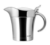 500ml Stainless Steel with Lid Double Insulated Gravy Boat VonShef Silver One Size
