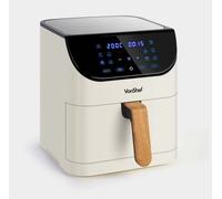 5L Air Fryer with LED Display and 10 Functions - Cream