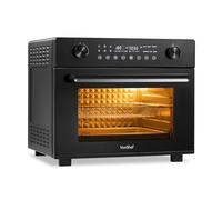 VonShef Air Fryer Oven 28L 1800W - Digital Countertop Convection Oven with Rotisserie for Family, 14-in-1 Multi-Function, Airfryer Toaster Bake & Reheat, Full Accessory Set, 60 Minute Timer