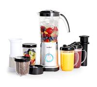 VonShef Blender, Juicer & Grinder - 4 in 1 Multi-Function Smoothie Blenders for Kitchen with 2 Speeds & Pulse Function, 17 Piece Juicer, Blender and Grinder Set for Ice, Smoothies, Shakes, 220W
