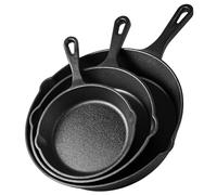 3pc Cast Iron Skillet Set