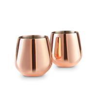 VonShef Copper Stemless Glasses