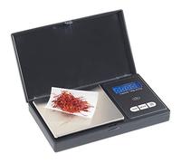 VonShef Digital Pocket Scales for Jewellery, Spices & Medicines - 100g Capacity, Back-Lit LCD Display - Black/Stainless Steel