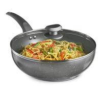 VonShef Induction Safe Non-Stick Aluminium Wok in Black VonShef Black