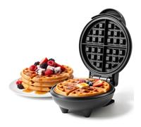 Vonshef Mini Waffle Maker - Single Belgian Waffle Machine, 600W